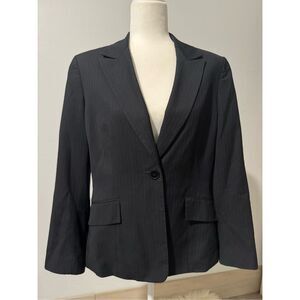 Kasper blazer 12 blue striped